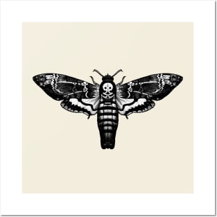 Death Moth | Black and White Posters and Art